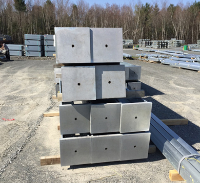 Quality galvanized steel lattice foundations